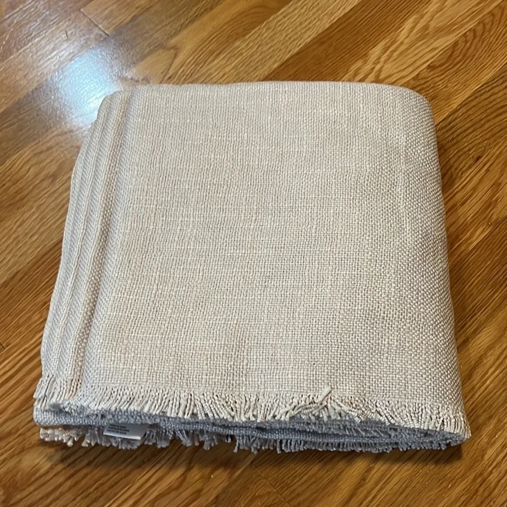Anthropologie Luxe Linen Blend Curtain Panel set New 50 x 108